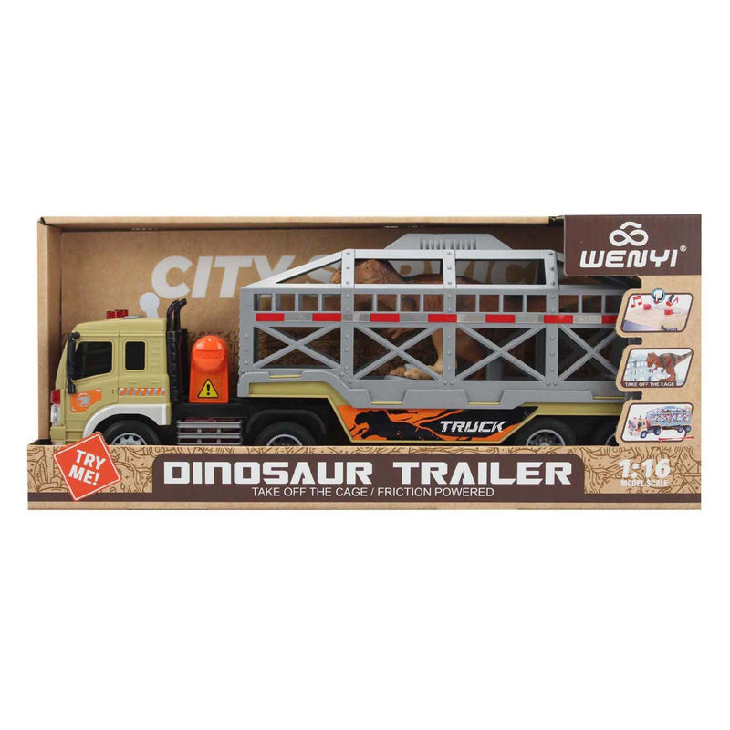 ギャラリービューアに画像をロードする, Vrachtwagen met dinosaurus 1:16 - met licht en geluid

