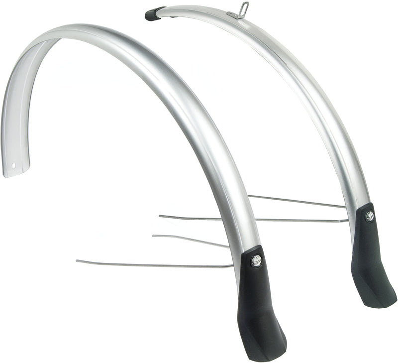 Load image into Gallery viewer, Eurofender Spatbordset Snello 28 x 51 mm zilver
