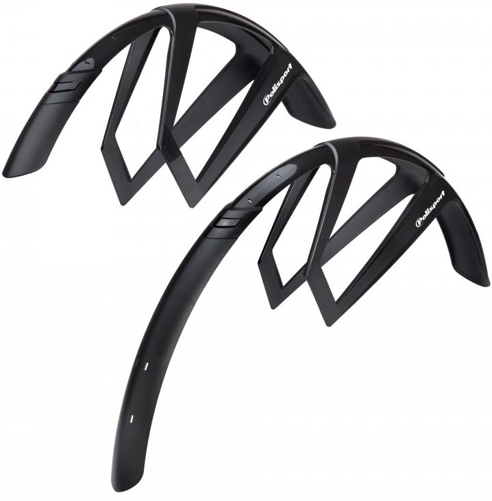 Load image into Gallery viewer, Polisport spatbordset 28 g-mud 50mm - zwart
