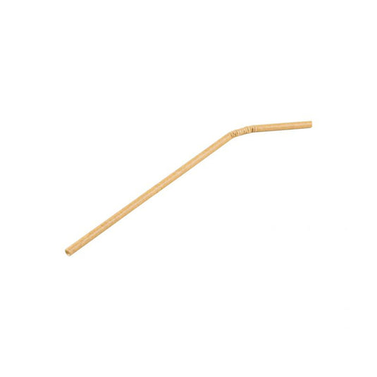 Papieren buigrietjes natural 240x6mm (200 stuks)