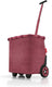 Reisenthel carrycruiser boodschappentrolley - 40l - twist maroon donkerrood