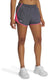 Under armour ua fly by 3'' shorts-gry dames sportbroek - castlerock - super roze - reflecterend