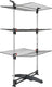Tomado - droogtoren ciclone vario - 38 meter drooglengte - inklapbaar - aluminium en metaal - met haken voor kledinghangers - 5 jaar garantie - zwart