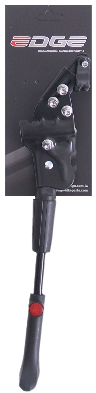 Load image into Gallery viewer, Edge Zijstandaard verstelbaar 26 t m 29 zwart
