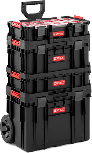 Qbrick system 6-in-1 gereedschapswagen set inclusief koffer, doos en organizer