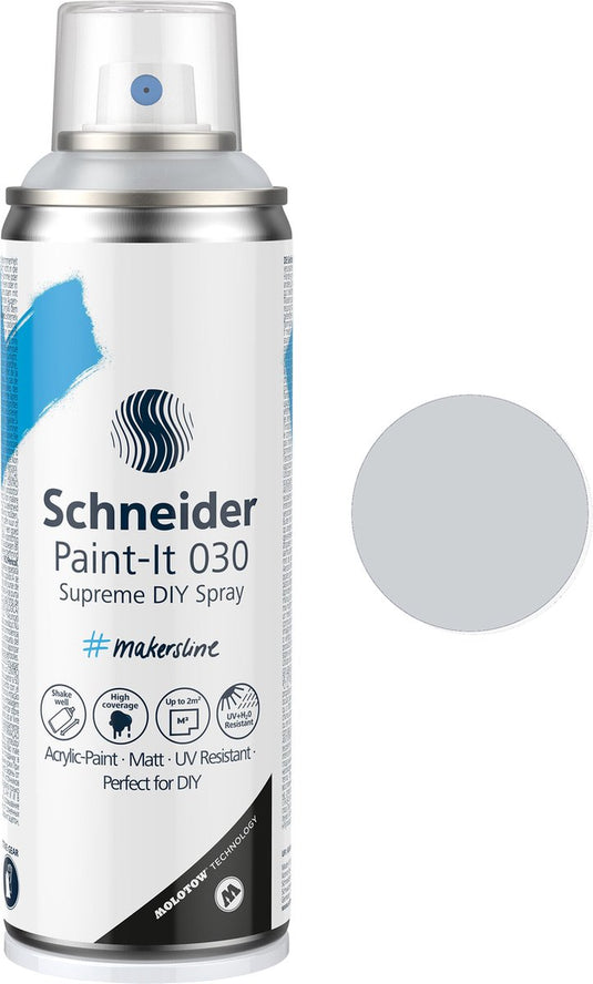 Schneider schrijfwaren schneider spuitbus verf - paint-it 030 - diy spuitverf - acrylverf - 200ml - blanke lak mat - s-ml03050490