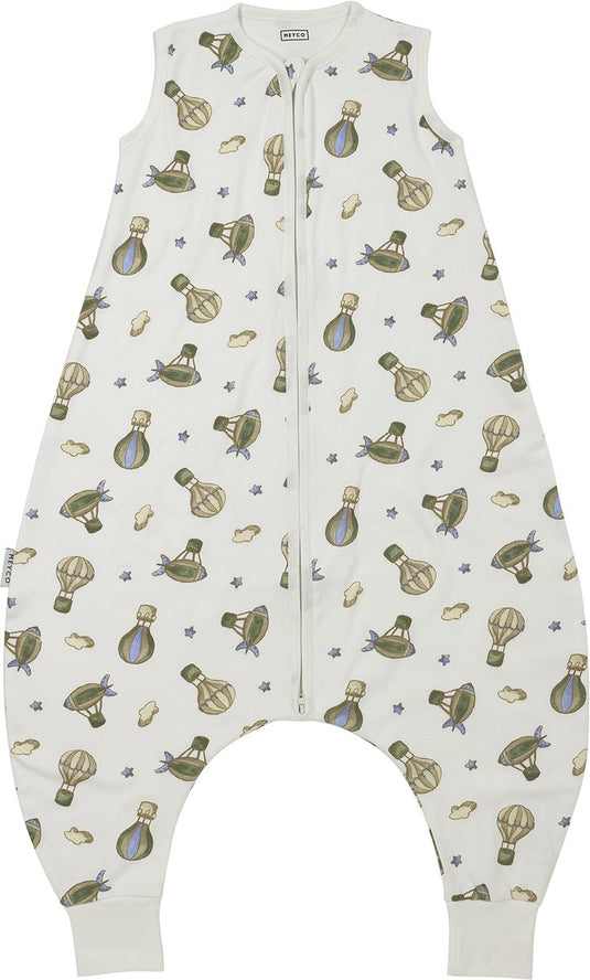 Meyco baby air balloons baby zomer slaapoverall jumper - multicolour - 104cm - 0.5 tog
