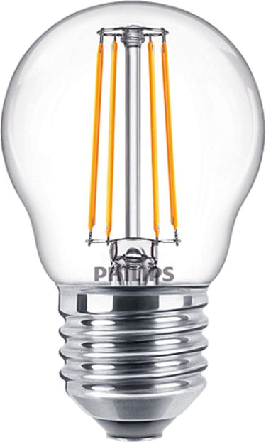 Philips led kogel e27 4,3-40w 2700k filament helder - led3749