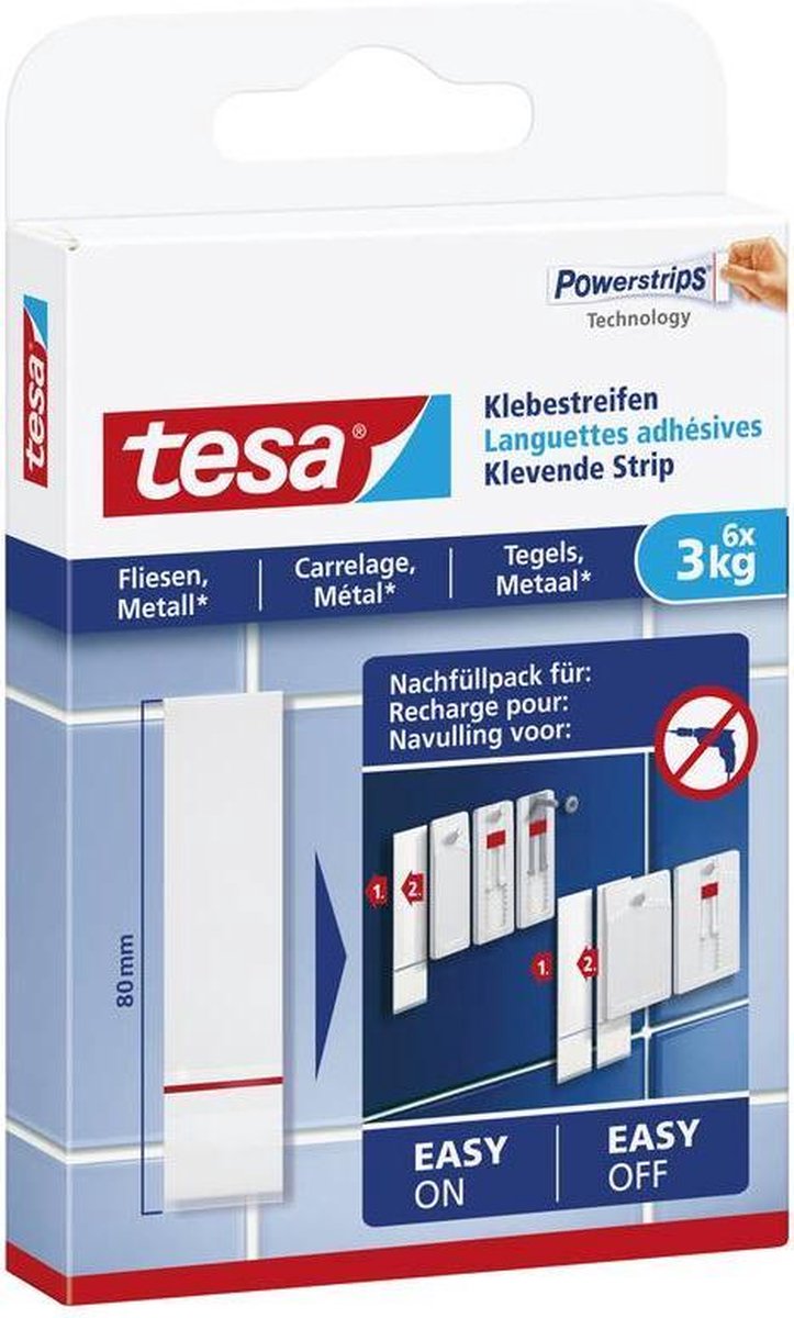 Afbeelding laden in galerijviewer, Tesa klevende strip voor metaal en tegels
