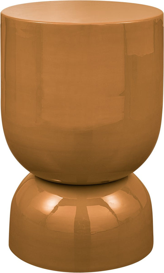 Woood hekla bijzettafel - metaal - oranje - 47x32x32