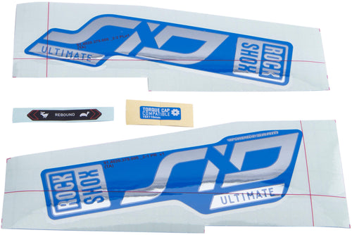 Rockshox decor set decal set rs sid ult. 110-120mm f.blue