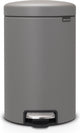 Brabantia newicon prullenbak - 12 liter - mineral concrete grey