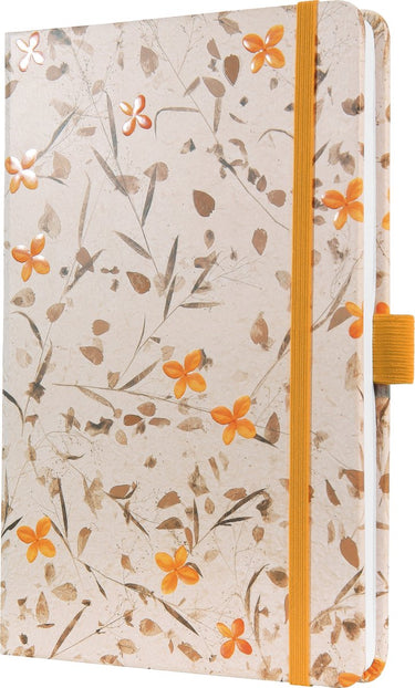 Sigel notitieboek - jolie - a5 - hardcover - 174 pagina's - 80 grams - lijn - bloom yellow - si-jn341