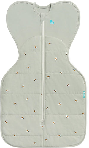 Love to dream ™ babyslaapzak swaddle up™ - inbakeren - baby 0-3 maanden - 3.5-6 kg - winter - 2.5 tog – olive bees