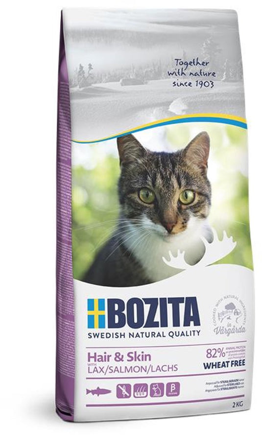 Bozita hair skin wheat free - 2 kg - zalm