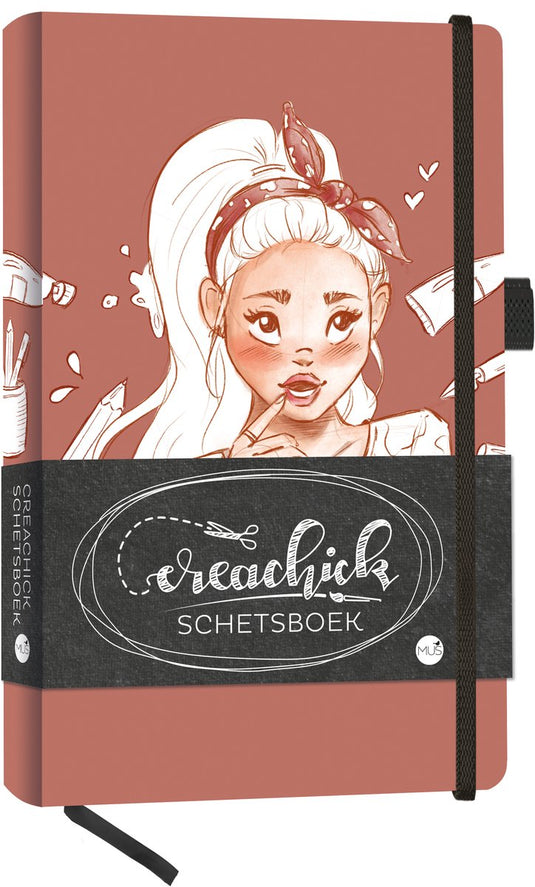 Creachick schetsboek - bruin