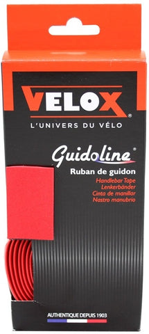 Velox stuurtape Maxi Cork rood (2st)