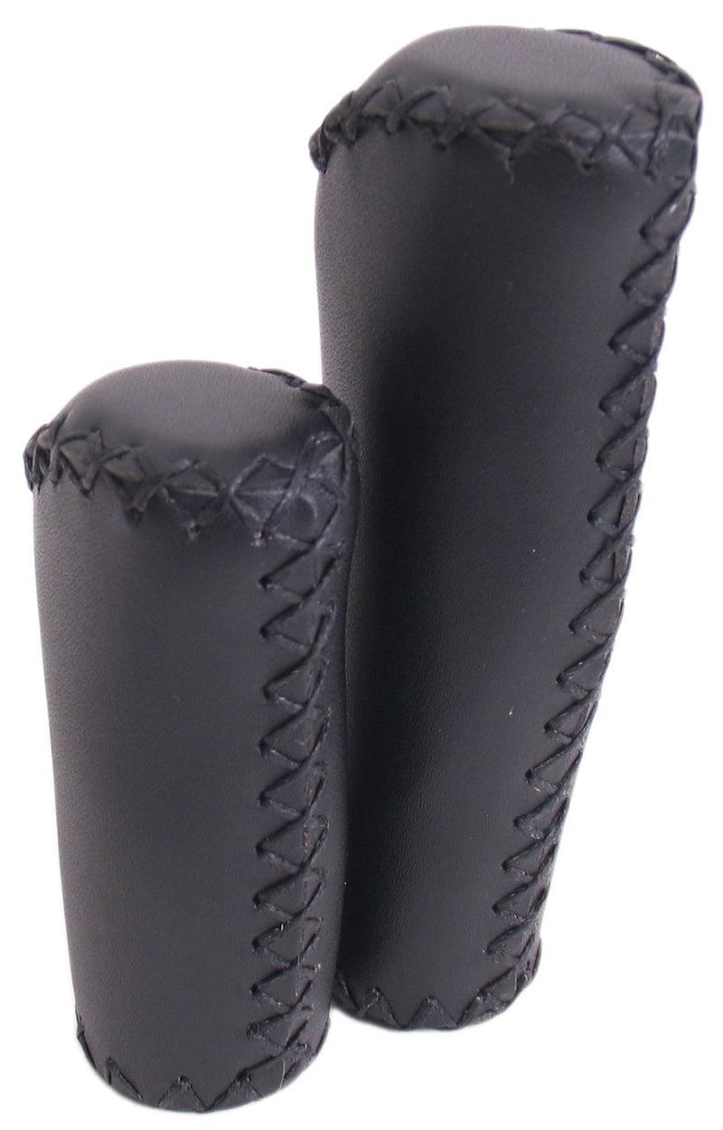 Load image into Gallery viewer, De Edge Leather Grip - Ergonomisch Lederen Handvatset - 135mm 92mm - Zwart
