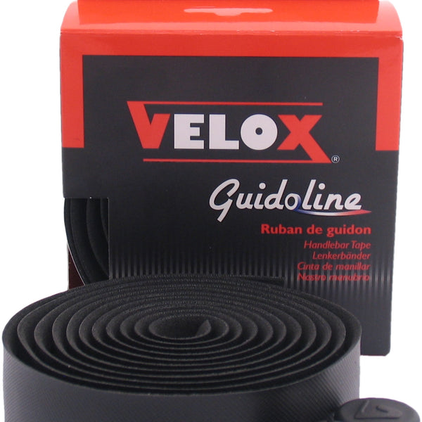 Stuurlint Velox Guidoline High Grip Comfort ø3.5 x 30mm 2.10m - zwart (2 stuks in een doosje)