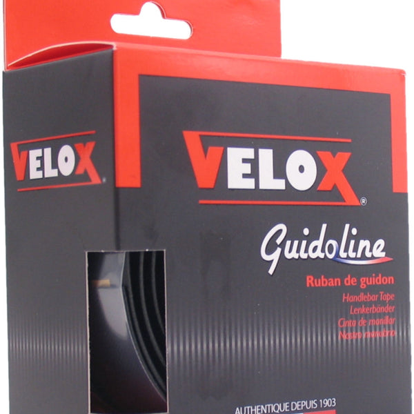 Stuurlint Velox Guidoline High Grip Comfort ø3.5 x 30mm 2.10m - zwart (2 stuks in een doosje)