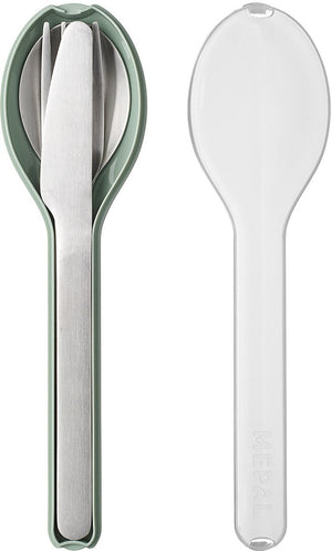 Mepal - ellipse bestekset 3-delig - mes. vork en lepel - rvs - nordic sage