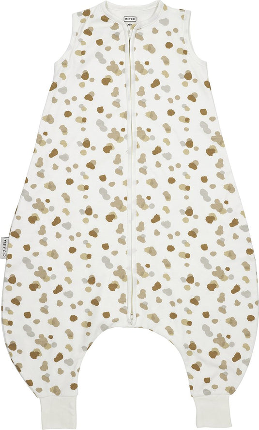 Meyco baby stains baby zomer slaapoverall jumper - sand - 104cm - 0.5 tog