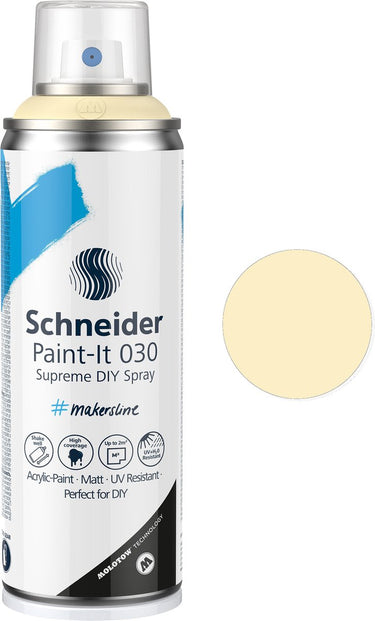 Schneider schrijfwaren schneider spuitbus verf - paint-it 030 - diy spuitverf - acrylverf - 200ml - haver pastel - s-ml03052061