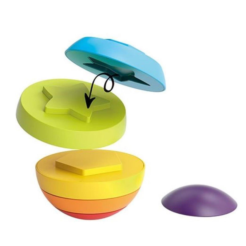 Load image into Gallery viewer, Toi-toys little stars stapeltoren puzzelbal 6-delig
