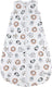 Meyco baby animal baby slaapzak rond gevoerd - multicolour - 98cm - 2.5 tog