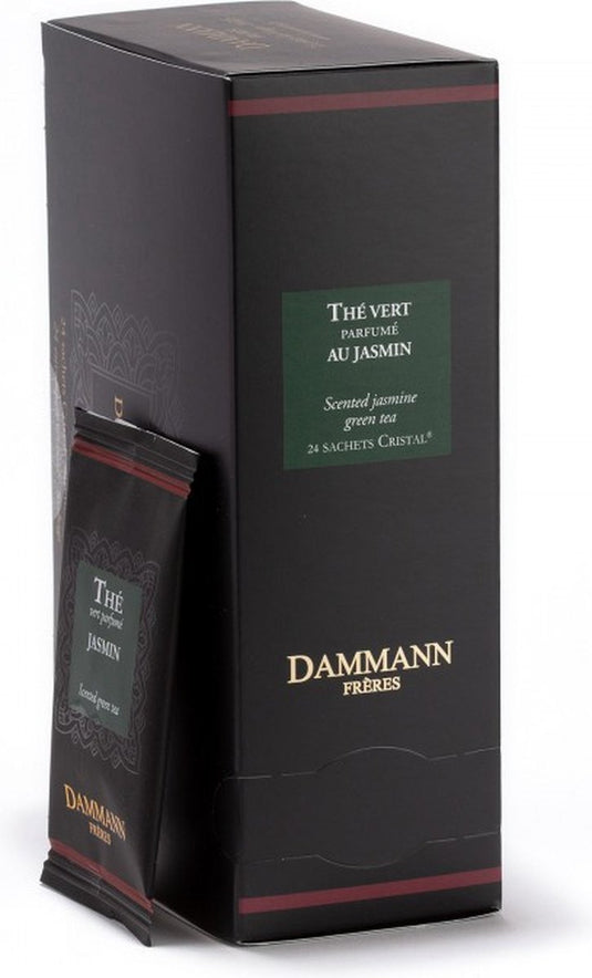 Dammann frères jasmin – groene thee met jasmijn – 24 cristal® theezakjes