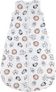 Meyco baby animal baby slaapzak rond gevoerd - multicolour - 62cm - 2.5 tog