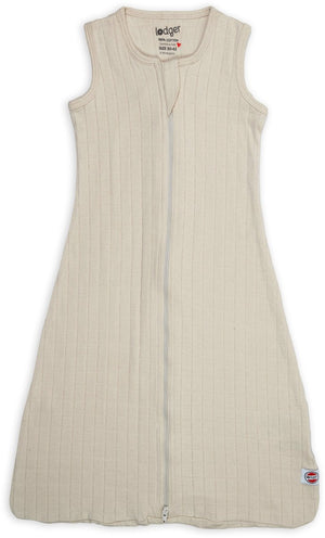Lodger hopper - hydrofiele slaapzak baby - creme - 0.3 tog - 62cm - biologisch katoen - zomerslaapzak babyslaapzak