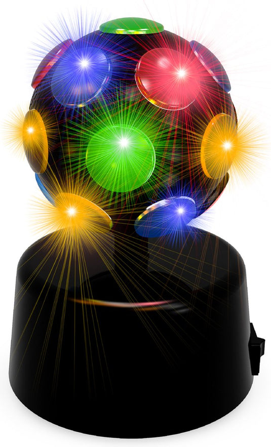 Partyfunlights - discolamp - multi-color party light - werkt op batterijen - werkt op usb - roterend
