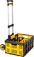 Stanley opvouwbare steekwagen sxwtd-ft501 - max. 60kg - met krathouder - lichtgewicht aluminium - 40 x 41 x 100 cm - zwart geel
