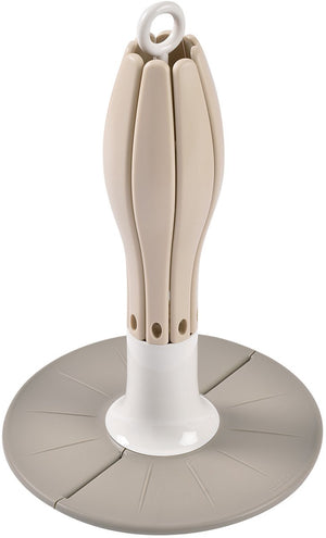 Béaba flessenrek - opvouwbaar droogrek - compact hygiënisch afdruiprek voor zuigflessen - voor 8 baby flessen accessoires - beige