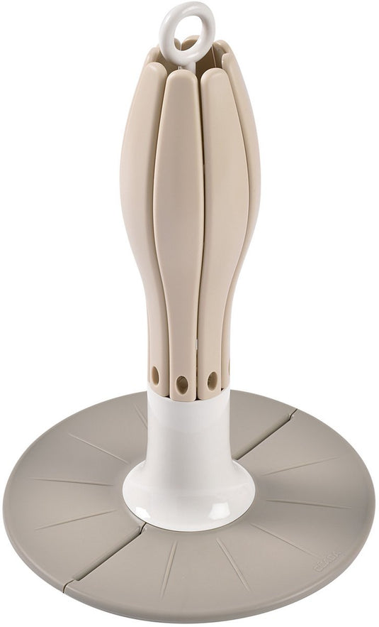 Béaba flessenrek - opvouwbaar droogrek - compact hygiënisch afdruiprek voor zuigflessen - voor 8 baby flessen accessoires - beige