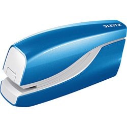 Leitz elektrische nietmachine wow batterij - 10 vel - blauw