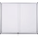 Vergrendelbaar notitiebord bi-office vt690209160 aluminium