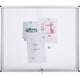 E-vision vergrendelbaar notitiebord master vision 15xa4 bi-office magnetisch grijs trans