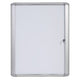Vitrine magnetic 4xa4 bi-office aluminium afsluitbaar grijs transparant