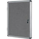 Vitrine bi.office magnetic vt630103150 aluminium afsluitbaar