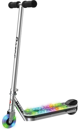 Razor color rave blast - elektrische step - grijs - lithium accu - led verlichting - opvouwbaar - tot 100 kg - vanaf 8 jaar