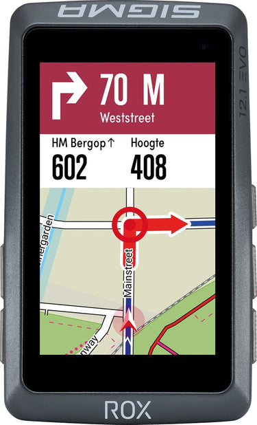 Sigma Fietscomputer ROX 12.1 EVO GPS Night Gray Basic