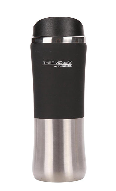 Thermos isoleerbeker - rvs - 300 ml - zwart zilver