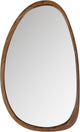 Woood leif spiegel - hout - naturel - 64x38x2