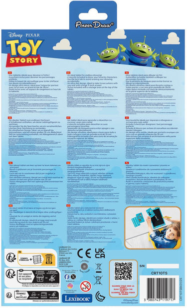 Lexibook speelgoed story 11’’ meerkleurige leer- en teken-e-ink-tablet met sjablonen