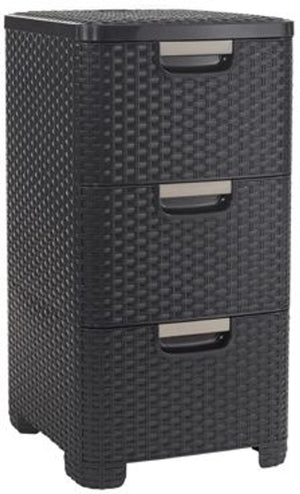 Curver style ladesysteem - 3x14 liter - antraciet
