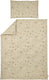 Meyco baby forest animals dekbedovertrek ledikant - sand - 100x135cm