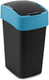 Curver flip-bin afvalbak zwart blauw 25l