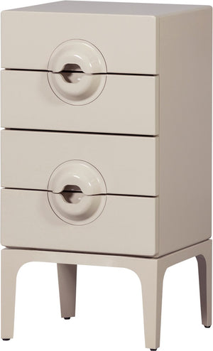 Woood ladekast 4 lades merge - hout - greige - 89x44x45 cm